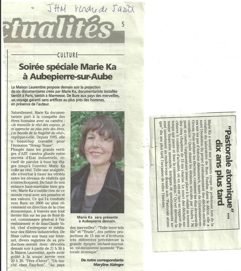 Soirée spéciale Marie Ka à Aubepierre-sur-Aube